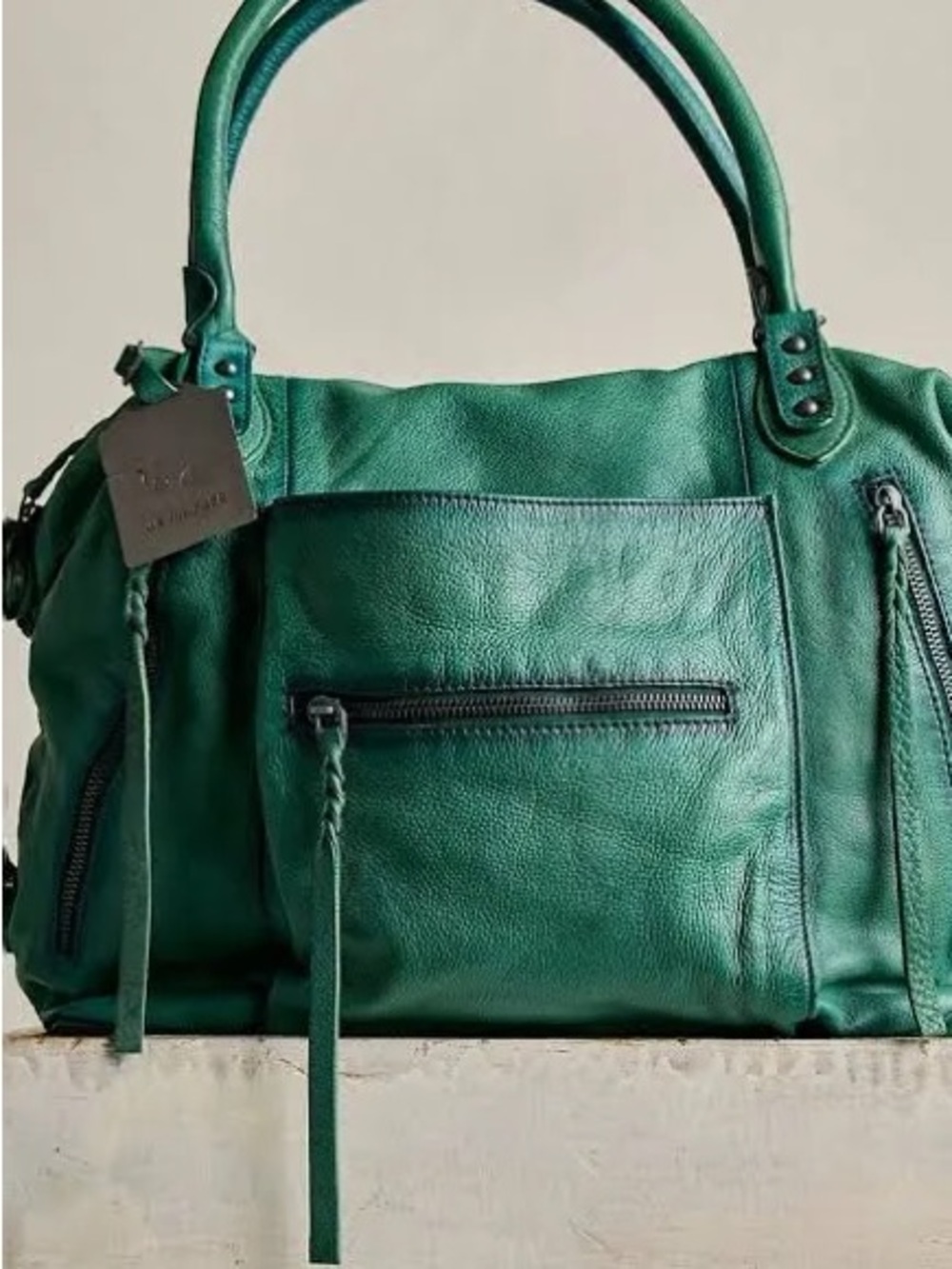 Free People We The Free Emerson Tote Bag NWT SOLD OUT COLOR GREENERY